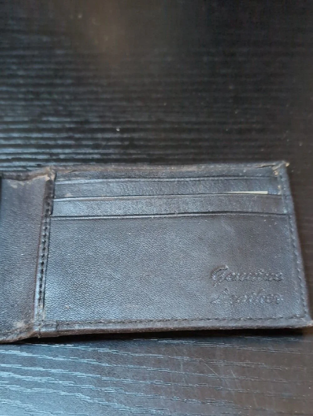 RFID-Blocking Brown Leather Wallet